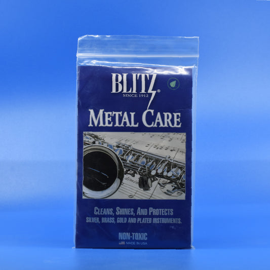 Blitz Metal Care Cloth for Musical Instruments